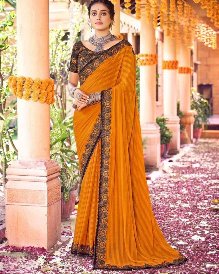 Heavy Blouse Designer Saree