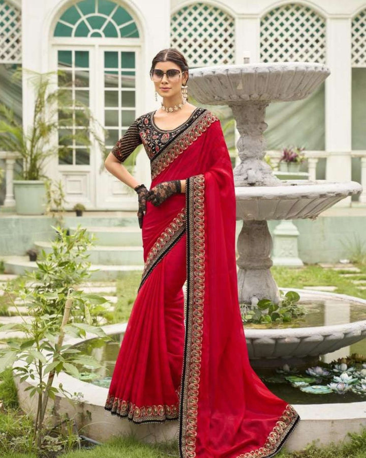 Heavy Blowse Designer Sarees