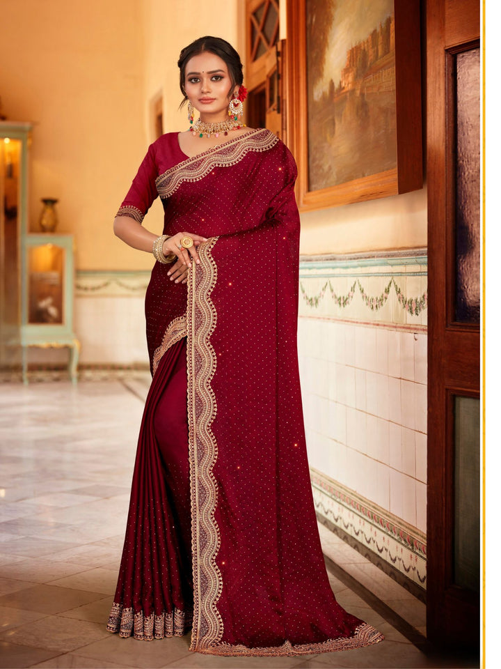 Heavy Border Classy Designer Sarees