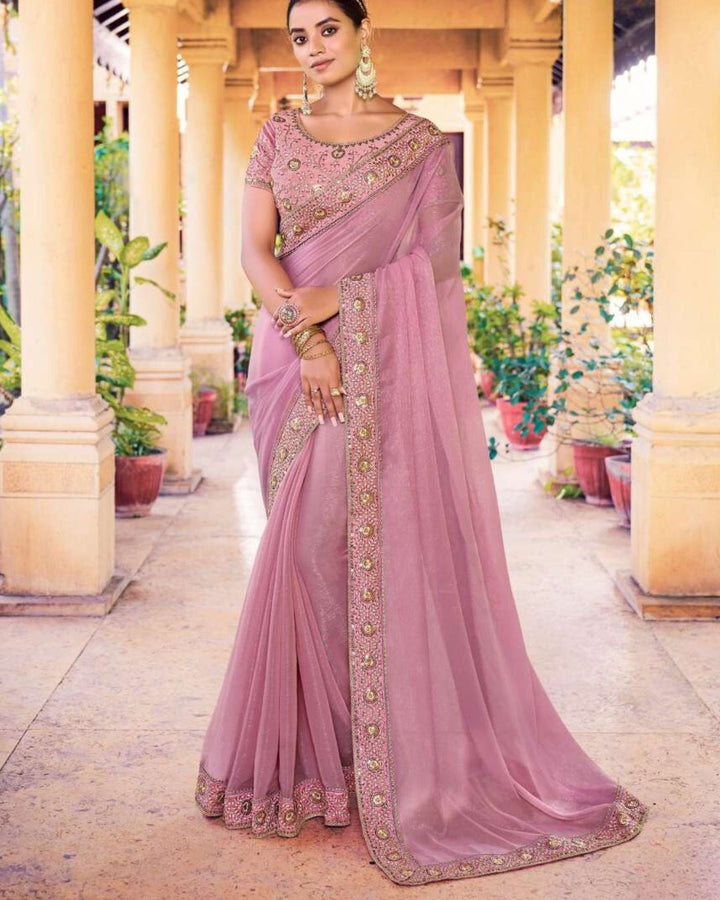 Heavy Blouse Designer Saree