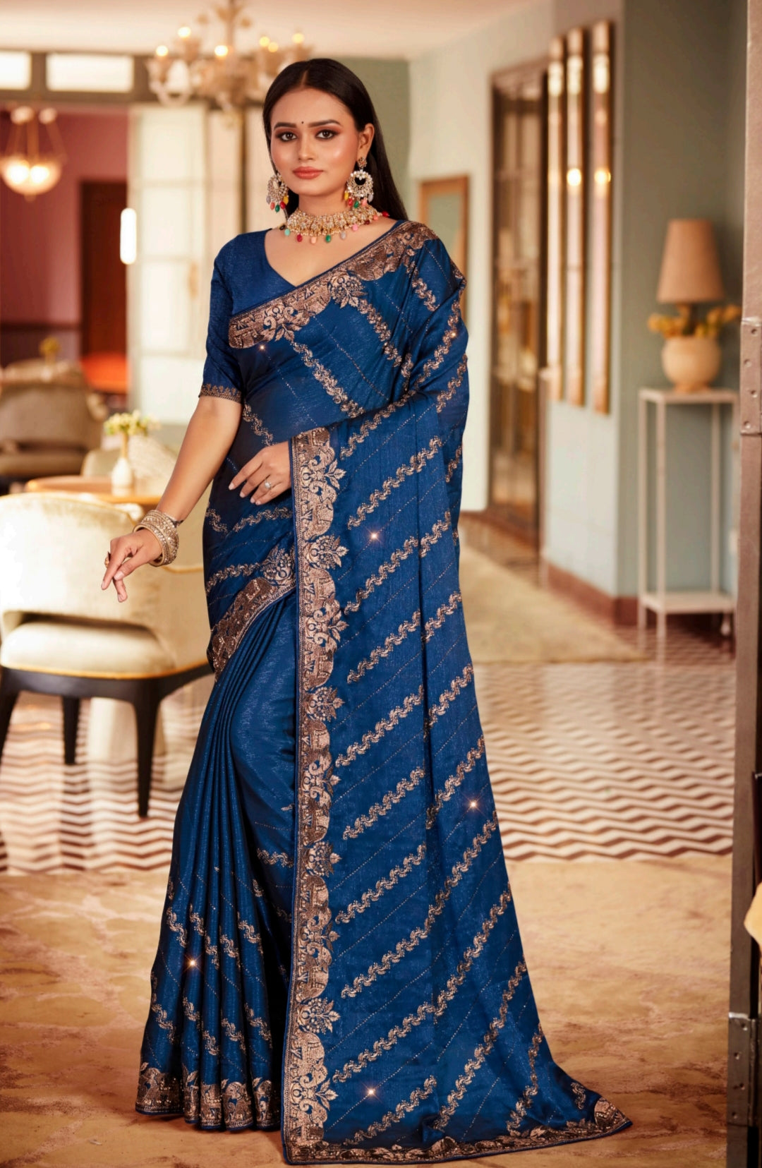 Heavy Border Designer Saree