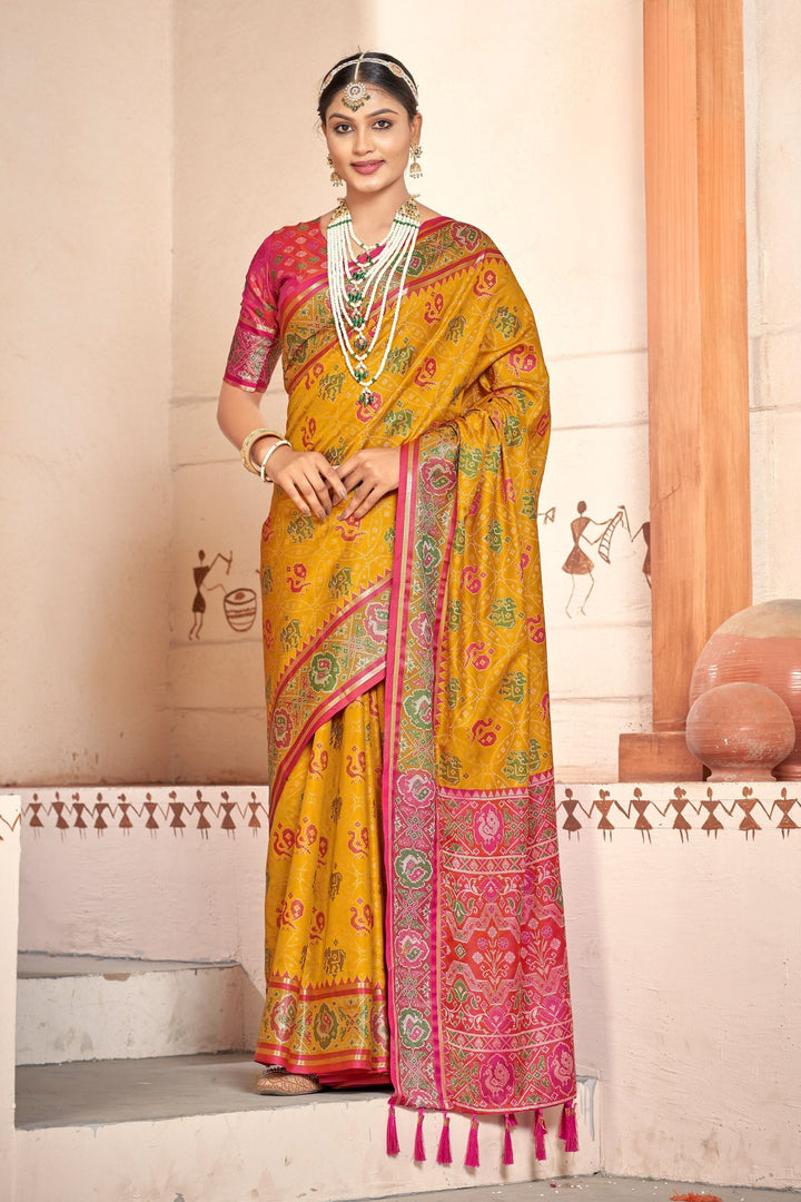 Traditional Rajkoti Patola Silk Saree