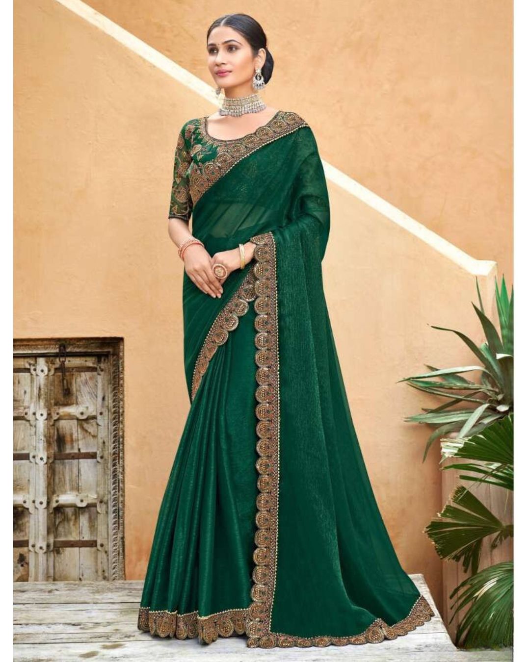 Heavy Blouse Designer Saree