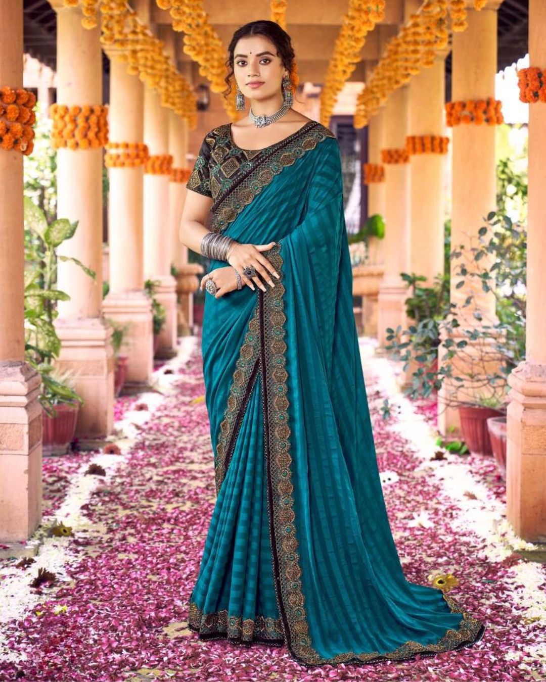 Heavy Blouse Designer Saree