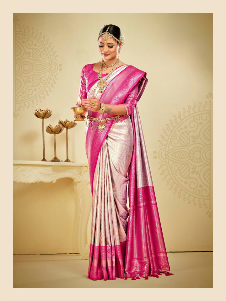 Stunning Banarasi Gold Silk Saree