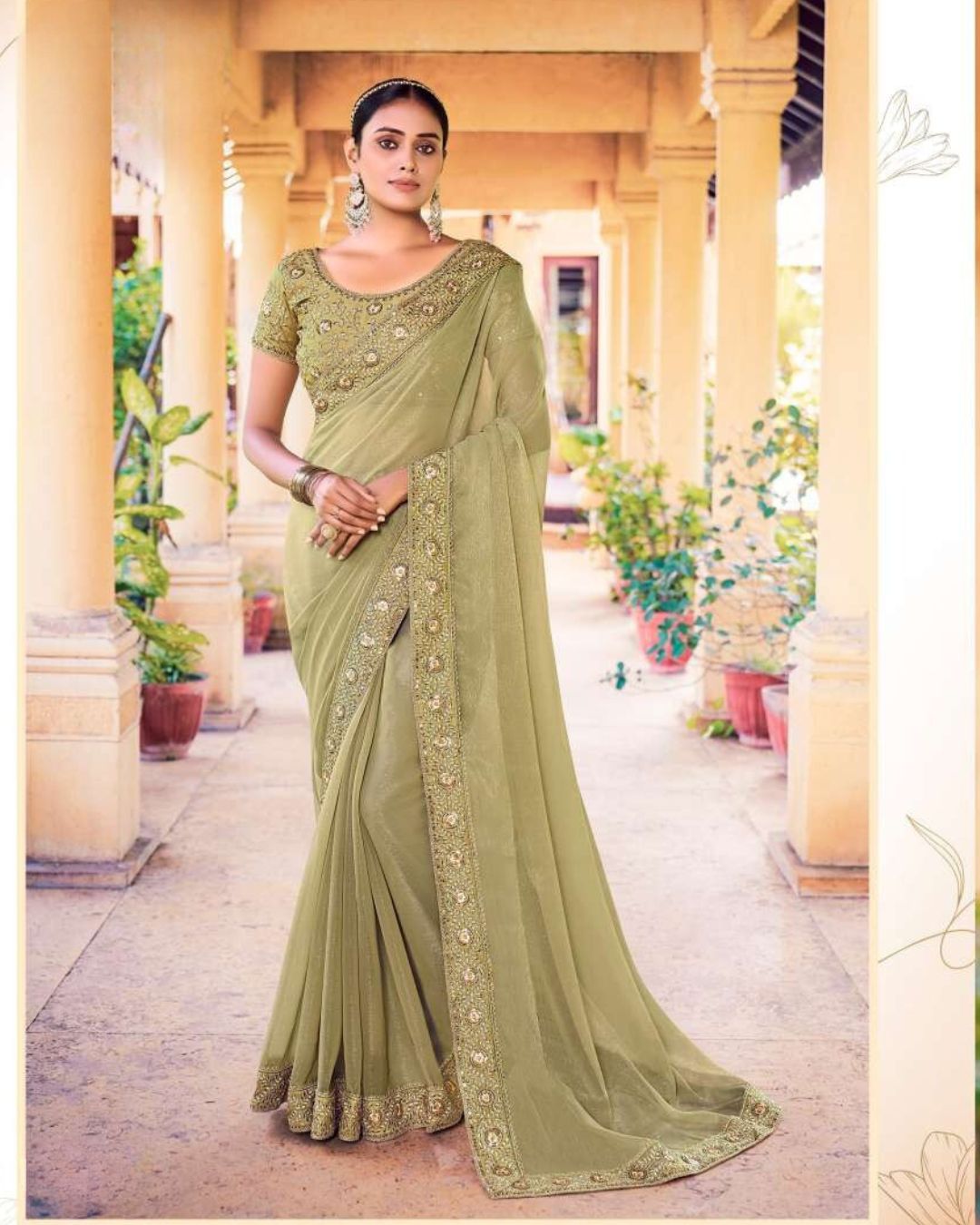 Heavy Blouse Designer Saree