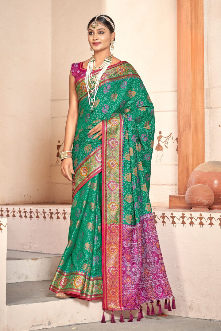 Traditional Rajkoti Patola Silk Saree