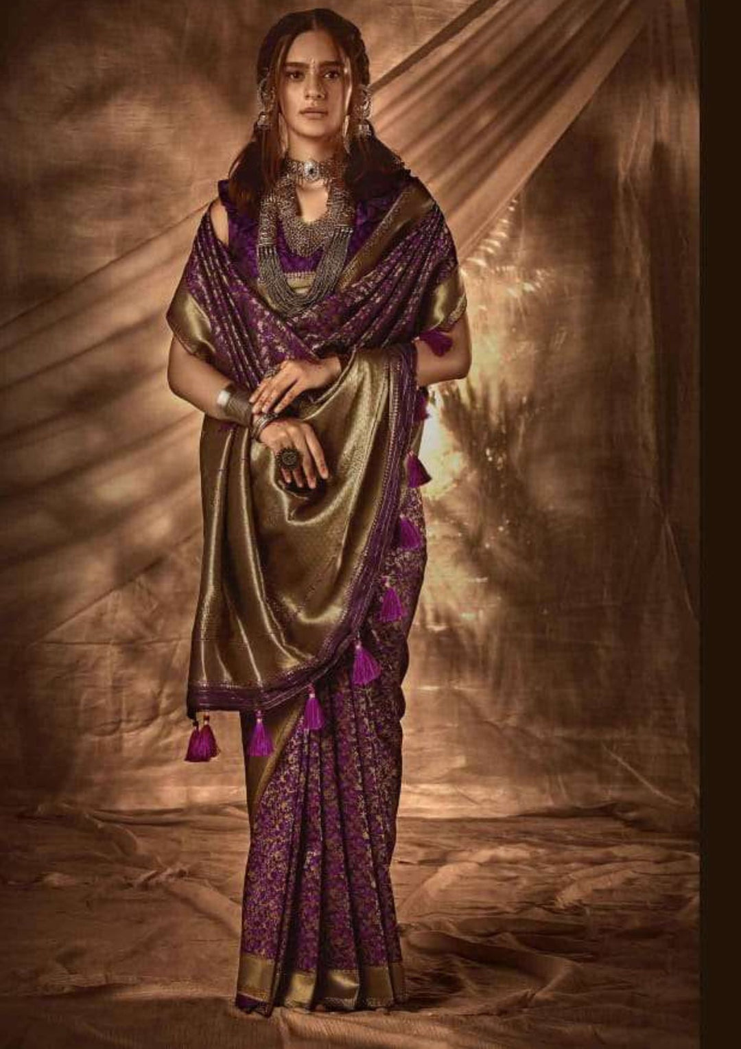 Beautiful Stylish Fancy Party Wear Silk saree