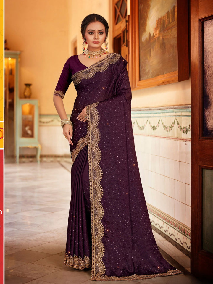 Heavy Border Classy Designer Sarees