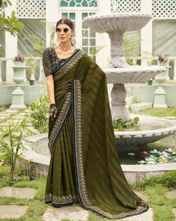 Heavy Blowse Designer Sarees