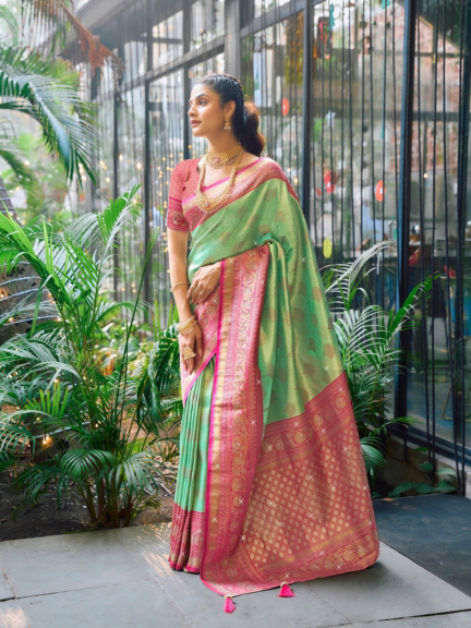 Soft Silk Swarovski Work Saree