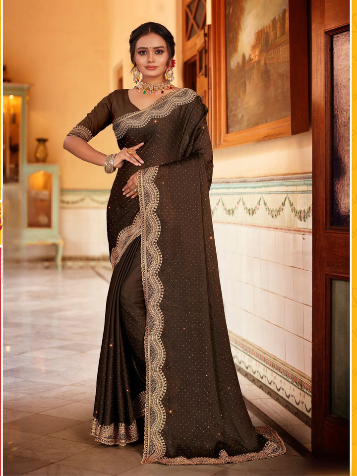 Heavy Border Classy Designer Sarees