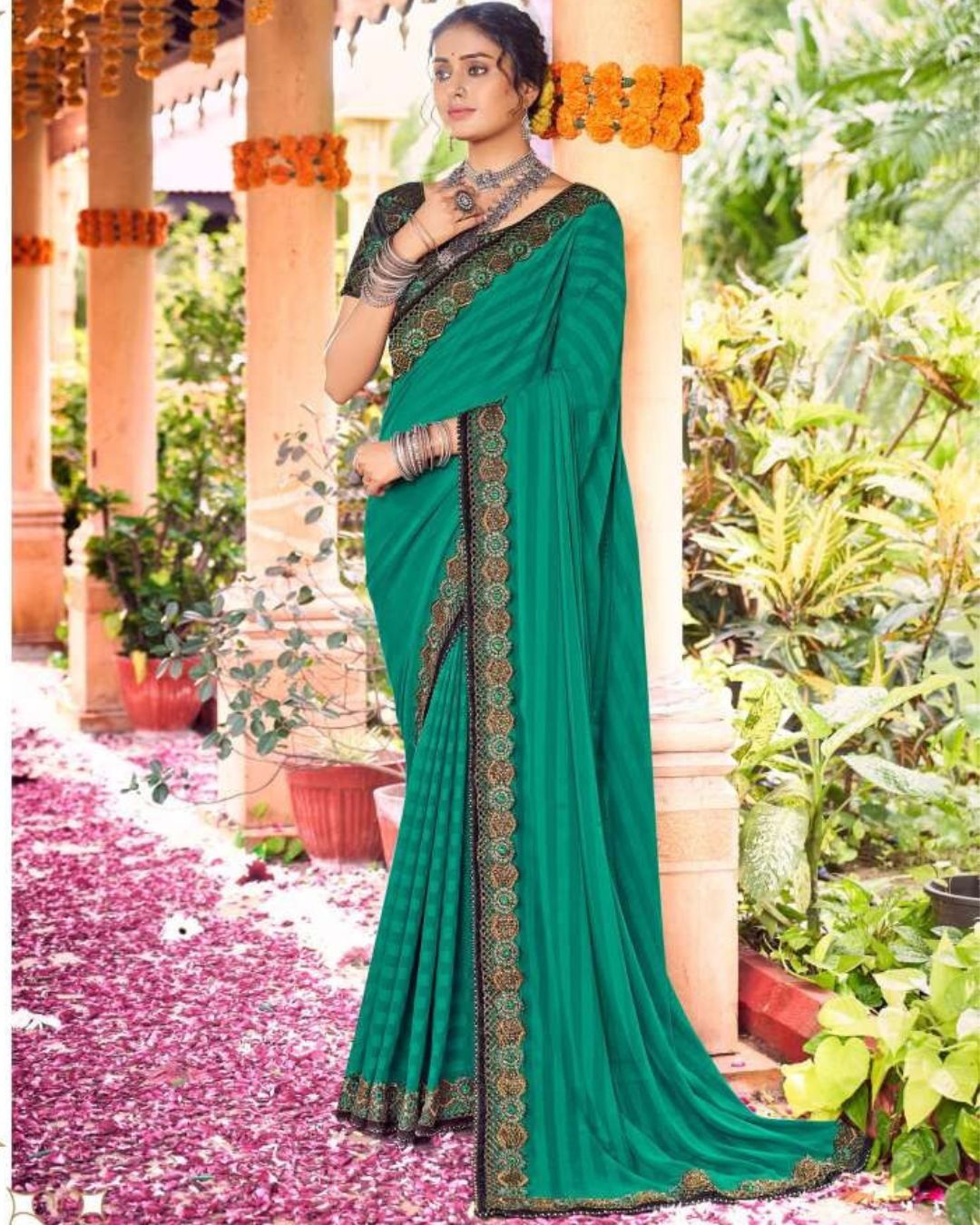 Heavy Blouse Designer Saree