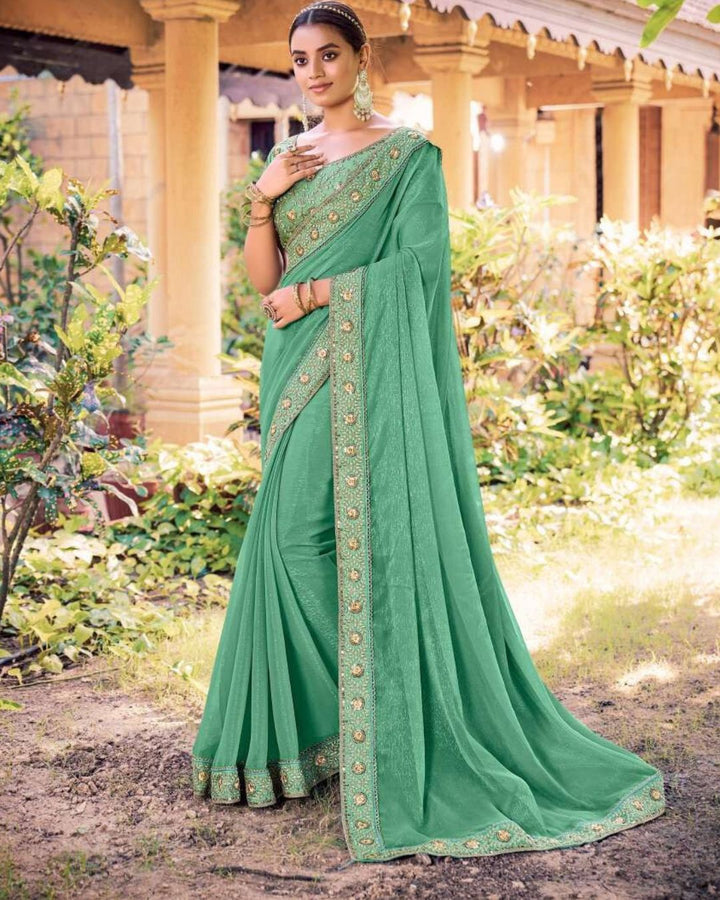 Heavy Blouse Designer Saree