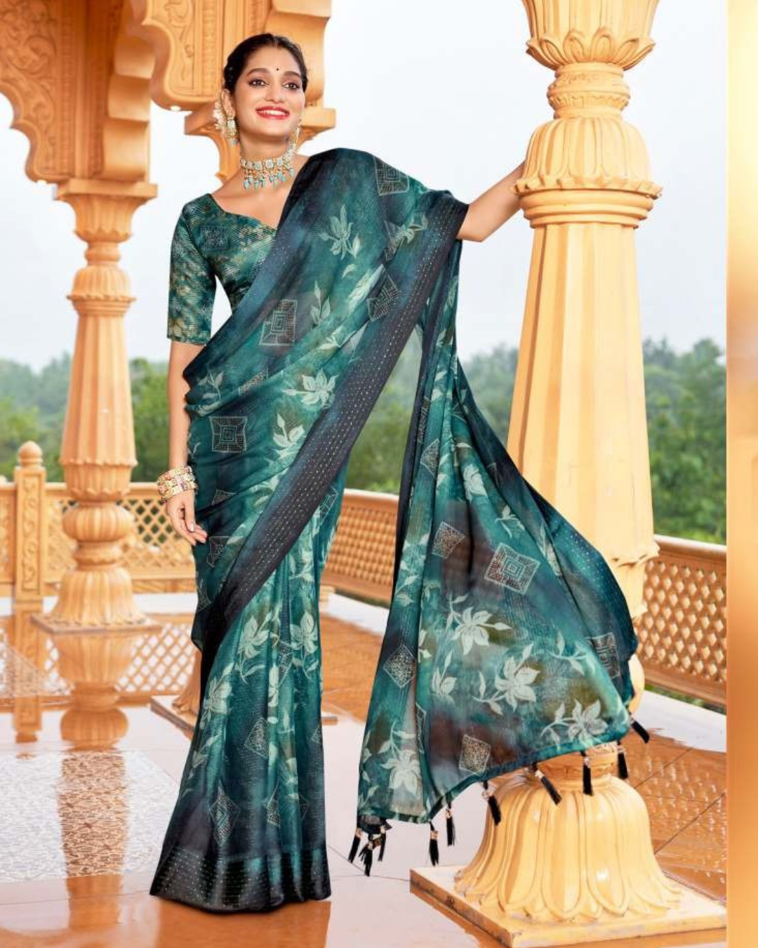 Exclusive Daily Wear Chiffon Sarees