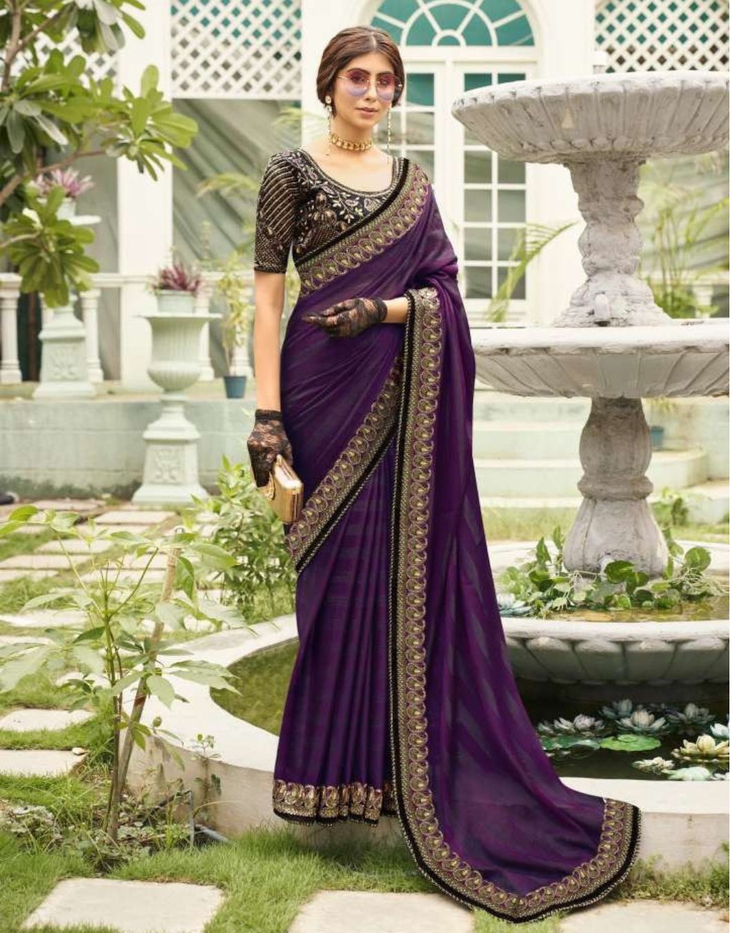 Heavy Blowse Designer Sarees