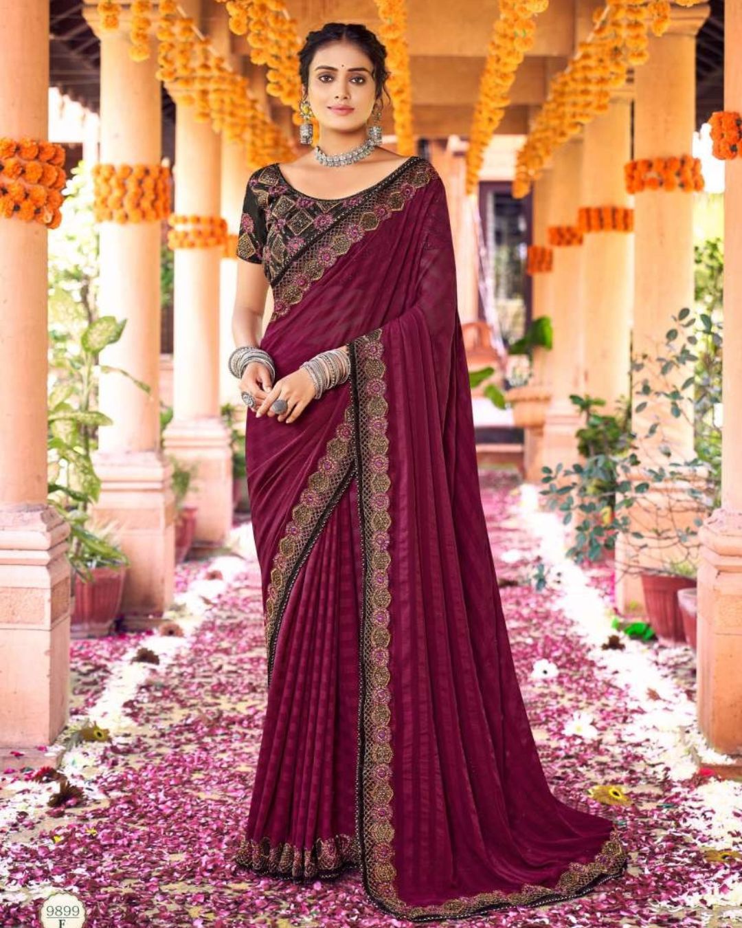 Heavy Blouse Designer Saree