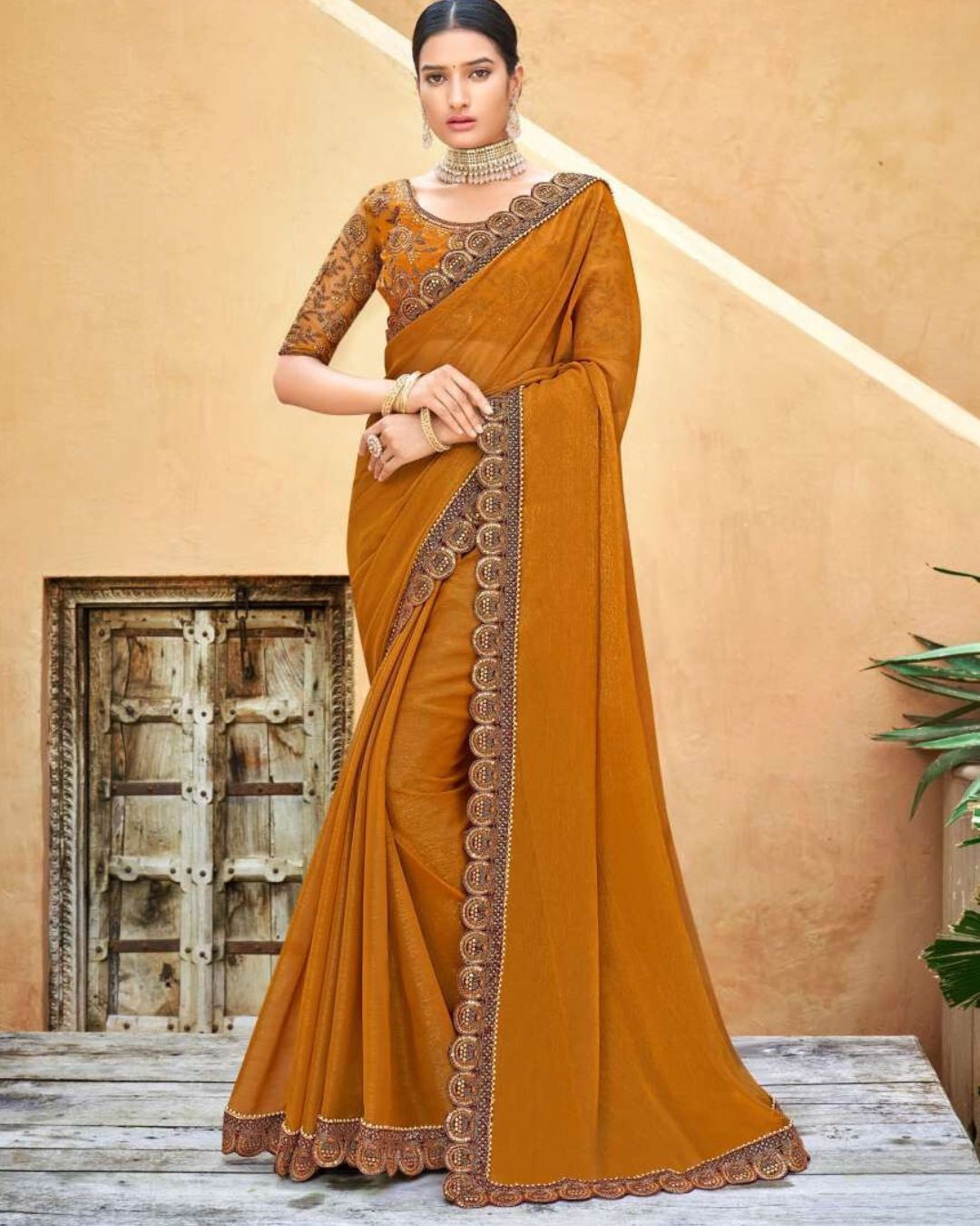 Heavy Blouse Designer Saree