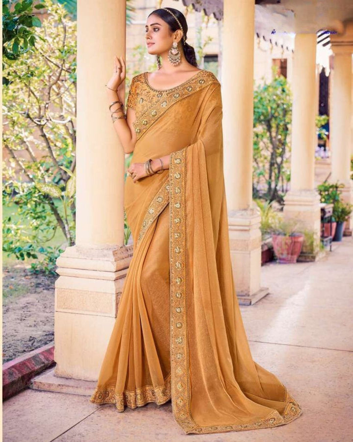 Heavy Blouse Designer Saree